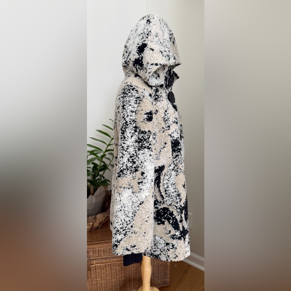 Vintage A. Silver Mod Wool Patchwork Coat Size 46… - image 4